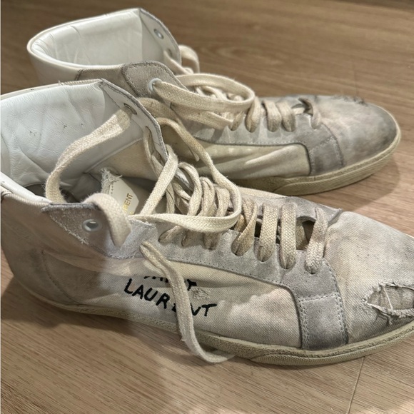 Saint Laurent Canvas graphic print sneakers high top men - Picture 3 of 3